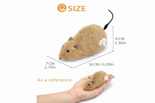 ZYLOSTORE CAT Toy, Mouse for Cats, Interactive Toy, for Indoor Cats,Pack of 2 MICE,Automatic CAT Toy,
