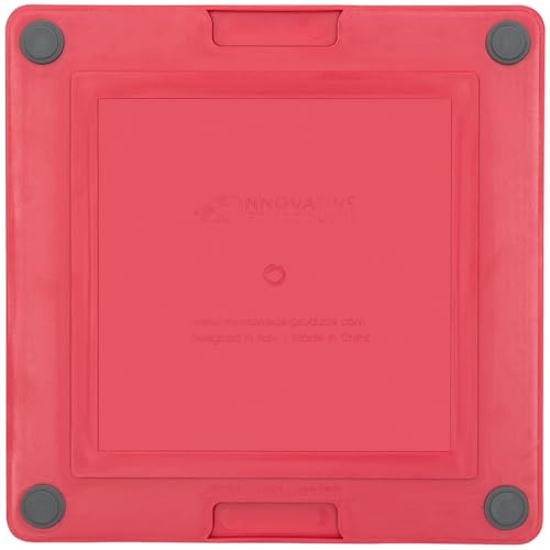 LickiMat Tuff, Heavy-Duty Buddy, Dog Slow Feeder Lick Mat, Boredom Anxiety Reducer; Perfect for Food, Treats, Yogurt, or Peanut Butter, Fun Alternative to a Slow Feed Dog Bowl, Red