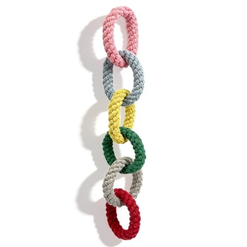 Sugar Glider Toys, Cotton Rope Climbing Rings, Colorful Hanging Toy