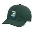 Run Weave Jump Tunnel Dog Agility Adjustable Baseball Hat - color: Dark Green