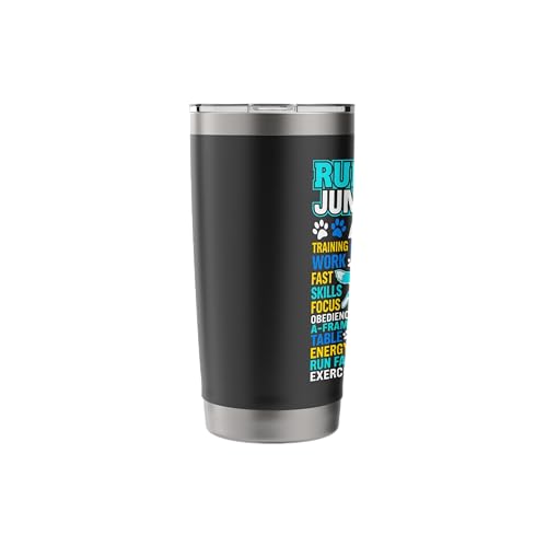 Run Weave Jump Tunnel Dog Agility Stainless Steel Insulated Tumbler - color: Black