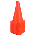 9 Inch Plastic Training Traffic Cones, Sport Cones, Set of 10/12/24 - color: 24 Pack Orange