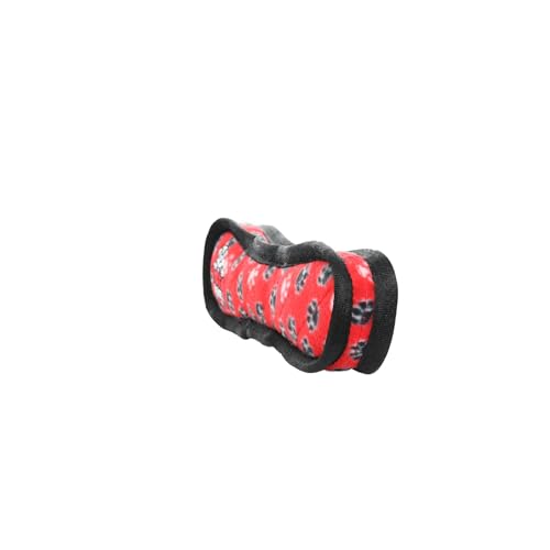 TUFFY® Bone Medium Ultra Durable Plush Dog Toy - color: Red Bone