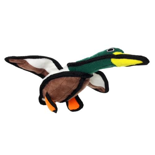 TUFFY®5 Pack Jr Duck, Microfiber Duck, Triceratops, Toucan & Piggy Dog Toys - color: 5PK Multi-Color Duck, Triceratops, Toucan, Piggy