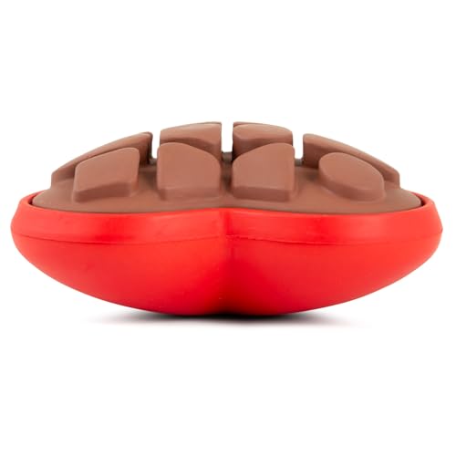 Jeffers Pet Natural Rubber Dog Chew Toy – Chocolate Heart Shape, Medium – Vanilla Scent, Durable, Non-Toxic, Dishwasher Safe, Interactive Fetch & Tug Toy - Perfect for Play, Training at Home - color: Brown, size: Medium