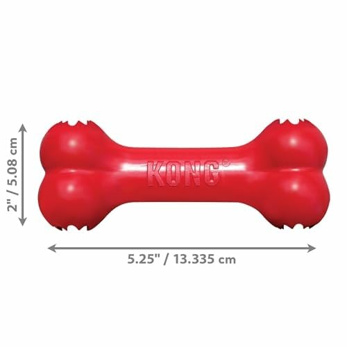KONG Goodie Bone, Treat-Dispensing Toy, Red, for Small Dogs (Pack of 2) - size: Small (Pack of 2)