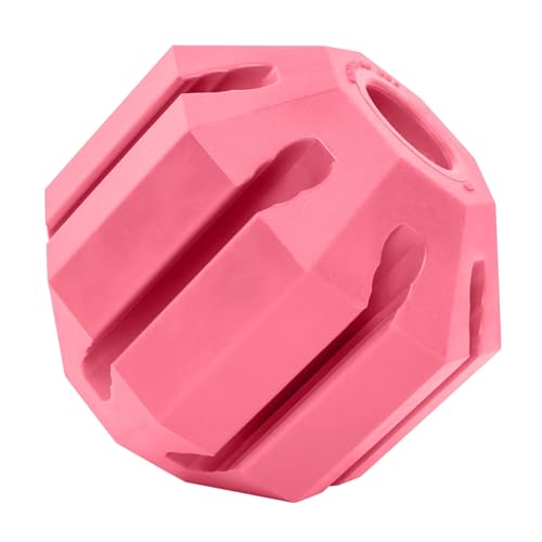 KONG Puppy Activity Ball, Natural Rubber Teething Toy, Medium Puppies, Pink - color: Pink, size: Medium (Pack of 1)