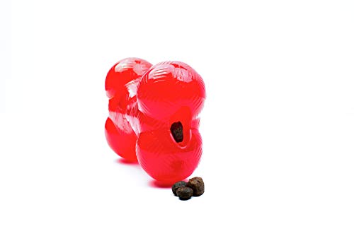 SPOT Play Strong Bone- Durable TPR Long Lasting Dog Chew for Aggressive Chewers, Hole for Treats, Virtually Indestructible Toy for Medium Dogs & Puppies - 5.5 inch - size: Medium