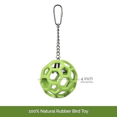 JW Pet Activitoys HOL-ee Roller Parrot Toy, 4in Diameter - size: 3.5'' diameter 7.75'' length