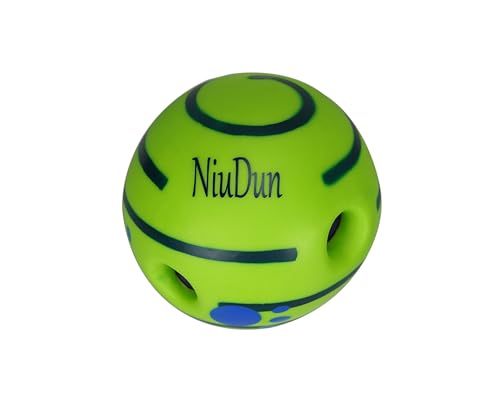 Swing Cluck Ball, A Great pet Dog Toys, interactive dog toy,puppy dog ball,Full of Fun. When a Dog Bites it, it can Make Giggles. It's a Beloved Toy for Pets,giggle ball for dogs (Circular Giggle) - color: Circular Giggle