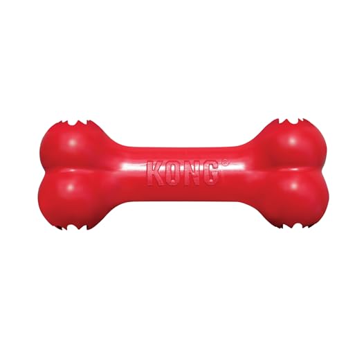 KONG Goodie Bone, Natural Rubber Treat-Dispensing Toy, Red, for Medium Dogs - size: Medium (Pack of 1)