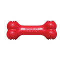 KONG Goodie Bone, Natural Rubber Treat-Dispensing Toy, Red, for Small Dogs - size: Small (Pack of 1)