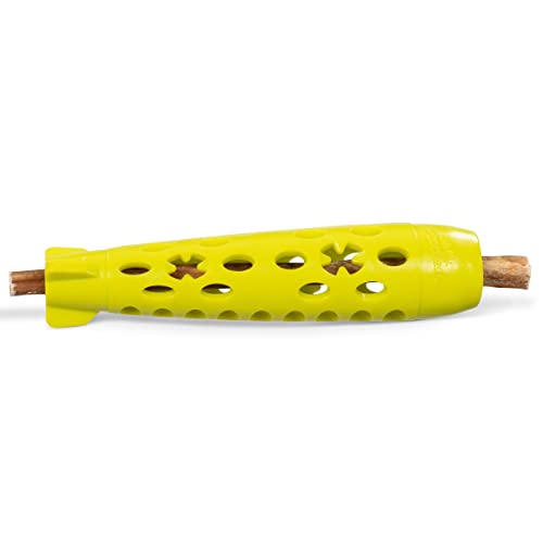 Messy Mutts Totally Pooched Stuff n Chew Rocket Stick, 10 Inch, Green - color: Green