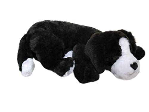 Plush Heartbeat Toy - Calming Anxiety Relief Toys for Puppies and Kittens - Heartbeat in a Soft Comforting Pet Plush for Dogs and Cats (Black and White) - color: Black and White