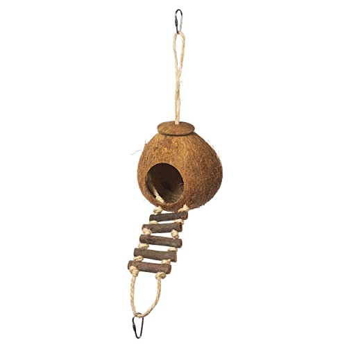 Prevue Pet Products Naturals Coco Hideaway with Ladder - style: Double Coconut with Ladder