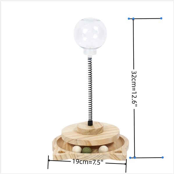Cat Treat Ball Play Treat Dispenser Toy Catnip Roller Cats Slow Food Toy