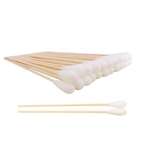 6 Inch Long Cotton Swabs,Large Cotton Buds with Bamboo Handle for Dogs 500pcs - size: 500 Count (Pack of 5)
