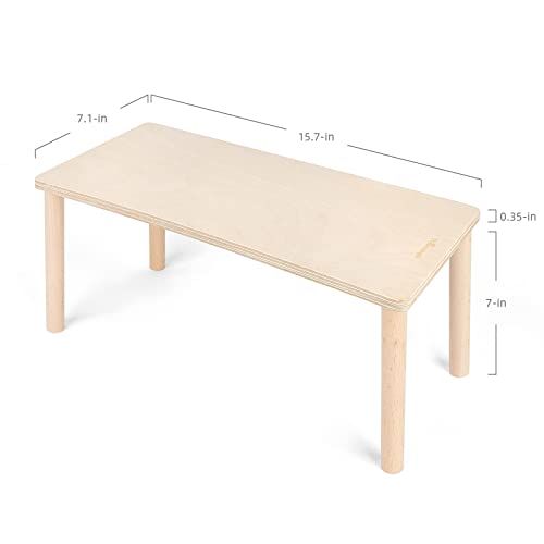 Niteangel Hamster Play Wooden Platform: Rectangle - 15.7" L x 7.1" W - 7" H - size: Rectangle - 7" height