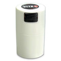 Vitavac 5g to 20g Airtight Vacuum Seal Portable Container, White - color: White