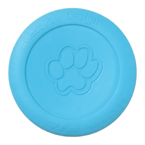 WEST PAW Zisc High-Flying Disc Dog Toy - Large – Aqua Blue - color: Aqua Blue, size: Large