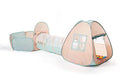 UTEX 3 in 1 Pop Up Play Tent with Ball Pit, Indoor/Outdoor Playhouse - color: Pink/ Green & Ball Pit
