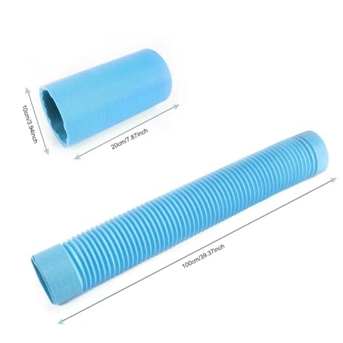 2 Pack Hamster Tunnel Ferrets Fun Tunnels Foldable Exercising Training Tubes Hideout Pipe Toy for Guinea Pigs Chinchillas Gerbils Mouse Rabbit Small Animal Pet Rats
