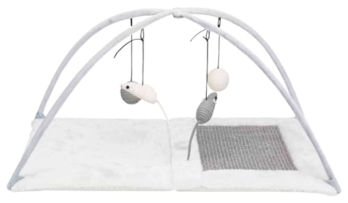 Trixie Junior Cat Activity Center, Interactive Cat Toys, Scratching Pad, Foldable and Easy to Store
