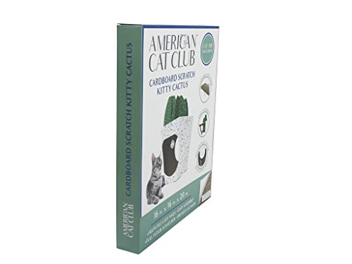 American Cat Club Cat House with Scratcher & Catnip included - Cactus Den - style: Cactus Tree