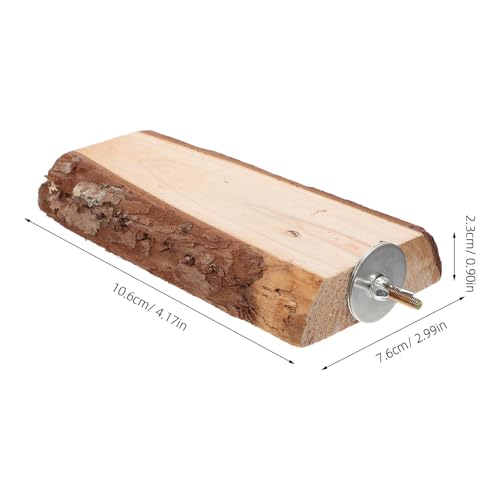 Angoily Bird Perch Set, 5pcs Natural Wood Cage Perches with Rope