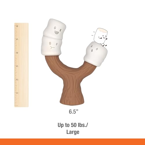 Nylabone Strong Chew Marshmallow Stick Dog Chew Toy, Large - size: Large