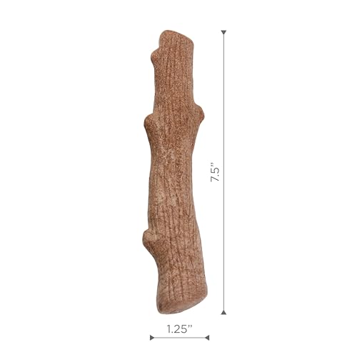 Dogwood Calming Stick Dog Chew Toy, Medium, 7.5", 2-Pack - color: Dogwood & Calming
