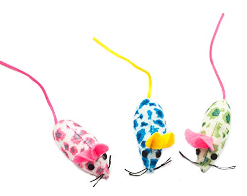 Fashion's Talk Mouse Cat Toys Mixed Bag 27 Assorted Mice Toy for Cats Kitten Catnip,Feather,Furry,Rattle,Plush,Interactive Kitty Toys - size: 27 Count Assorted Mice