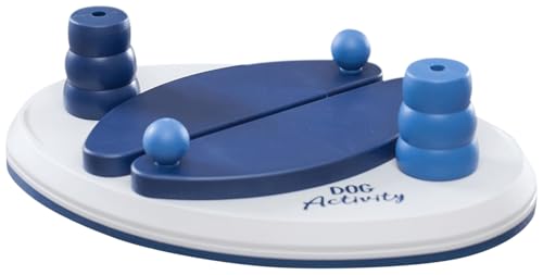 Trixie Push Away Dog Enrichment Toy, Intermediate Level 2 Dog Puzzle, Interactive Treat Game - style: Interactive