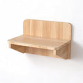 Solid Pine Wood Cat Wall Shelf - Unfinished Natural Wood Perch for Indoor Cats, Wall-Mounted Lounging Bed & Climbing Platform, Space Saving Cat Furniture