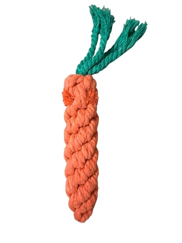 Dog Toy Bundle – 2 Durable Plush Squeaky Goose Toys + 1 Carrot Rope Chew Toy – Interactive Play Set for Small & Medium Dogs