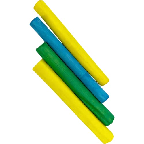 5515 Skinny Rainbow Sola Logs Pk4 - Bird Foraging Foot Toys - color: Rainbow Skinny Sola Logs, size: Pack 4