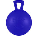 Jolly Pets Tug-n-Toss Heavy Duty Dog Toy Ball with Handle, 4 Inches/Petite, Blue (404 BL),Small Breeds - color: Blue, size: 4 inches/Petite