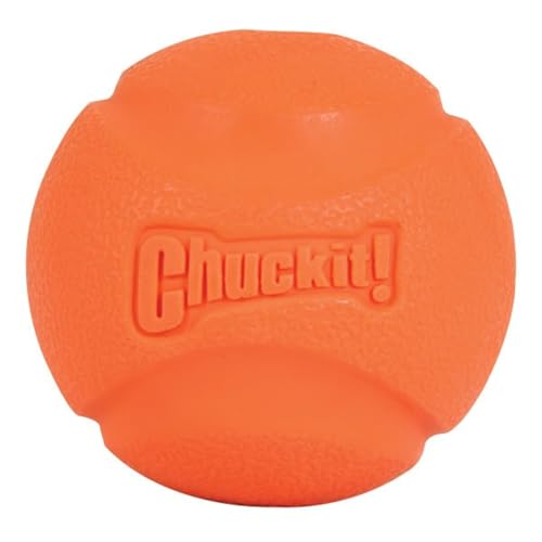 Chuckit! High-Bounce Rubber Fetch Ball Dog Toy, Large 3in, for Big Dogs - color: Multi, size: Large (Pack of 1)