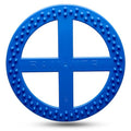 Flexible Flying Disc - Durable Floating Dog Toy for Fetch, Tug, Treat Filling, Made in USA, FDA Compliant TPE, Medium/Large Dogs, Blue - color: Blue