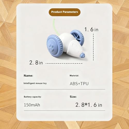 Interactive Cat Toys for Indoor Cats,Automatic Moving Kitten Toys,Cat Balls - color: 1 White