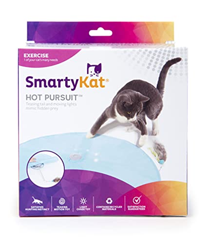 SmartyKat Electronic Motion/Moving Toys for Cats & Kittens, Battery Powered, Mimics Motion of Real Prey, Fun & Interactive Play - Multiple Styles - style: Hot Pursuit