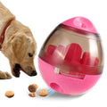 Interactive Dog Treat Toy Adjustable Treat Dispensing Ball Food Dispenser Tough Slow Feeder Puppy Enrichment Training Toy Pet Interactive Chase Toys for Small Medium Dogs Gift for Pets (Red) - color: Red