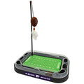 Pets First 5-in-1 Cat Scratcher & Toy - Wildcats Football Field with Catnip Filled Plush Football & Feathers - color: Kansas State Wildcats, size: Football Field