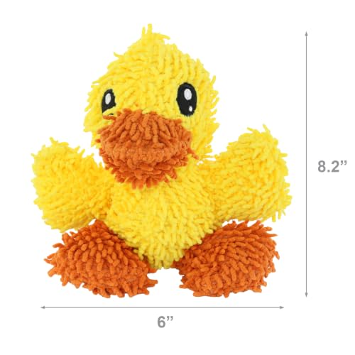 MIGHTY® 2 Pack Microfiber Small Duck Dog Toys - color: 2PK Yellow Duck