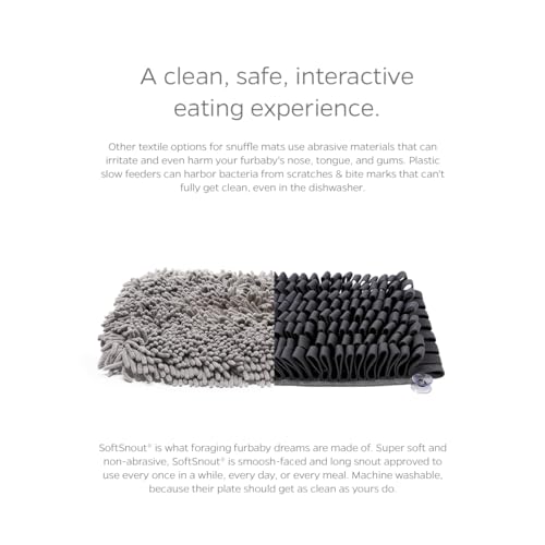 Pet Parents Forager Slow Feeder Dog Bowl & Snuffle Mat - SoftSnout, Non-Slip Backing (Forest 12")