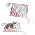 Cat Crinkle Play Mat with Catnip Interactive Cats Activity Mat for Indoor - color: Pink