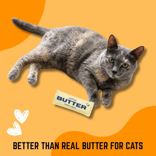 Plum Hill Butter Catnip Toy for Cats - Pack of 2