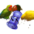 Bird Foraging Toys,Interactive Parrot Training Puzzle & Treat Dispenser, Durable Plastic Enrichment Toys for Cockatiels, Conures, Parakeets, Budgies(Pack4) - color: purple