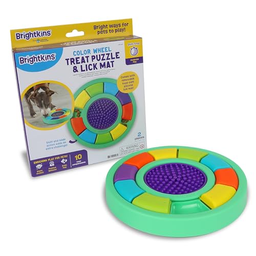 Brightkins Color Wheel Treat Puzzle and Lick Mat