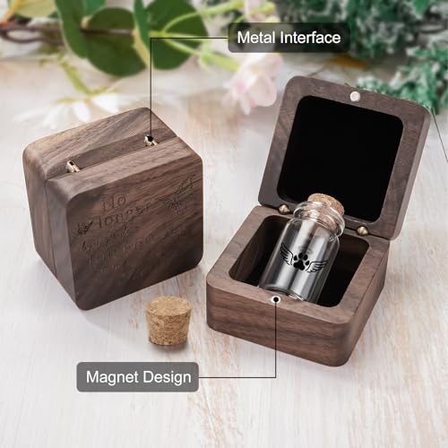 SOITIS Customized Small Pet Urn for Dogs Cats Urn for Pets Ashes Keepsake - color: Custom-Black Paw